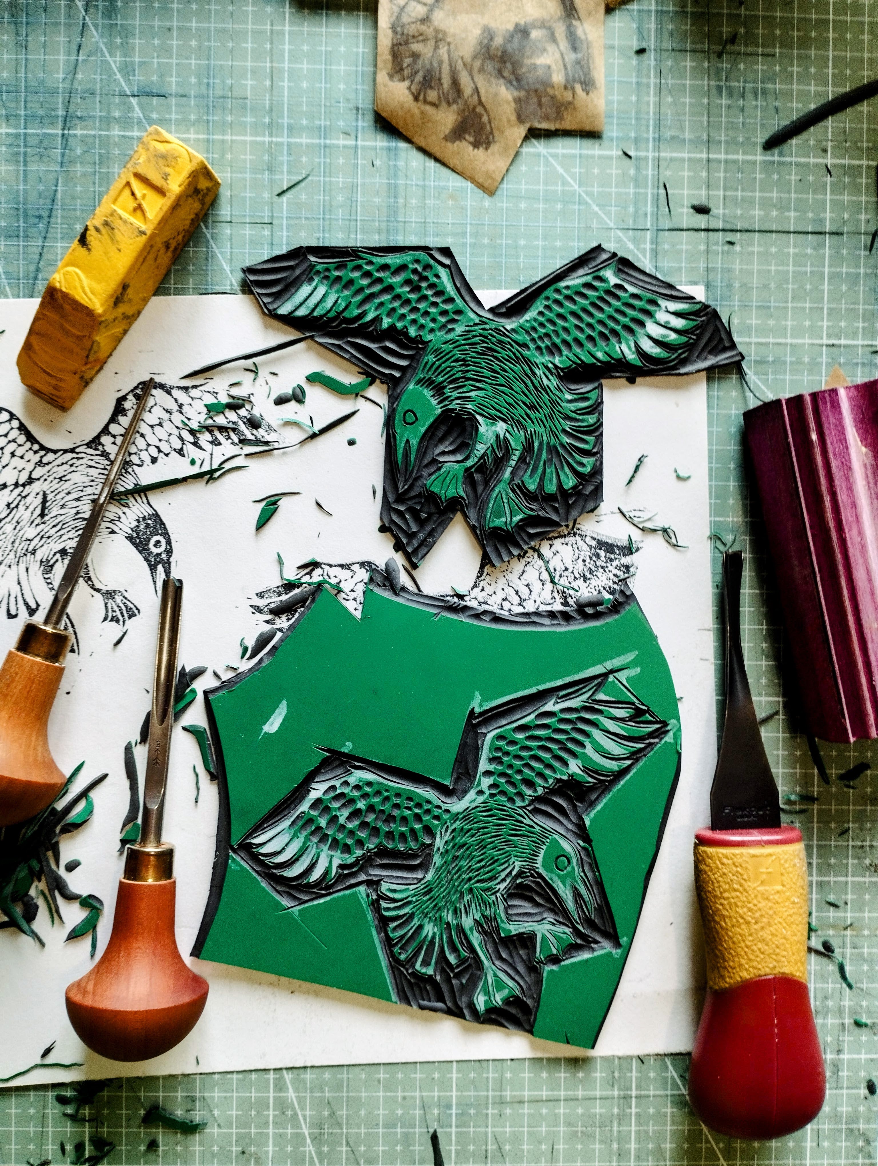 we need mirror image tiles carved out